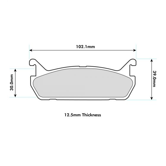 PBS Mazda MX5 (NA) 1.6 115HP (1990-1993) Rear Pads 1180 - Performance automotive part