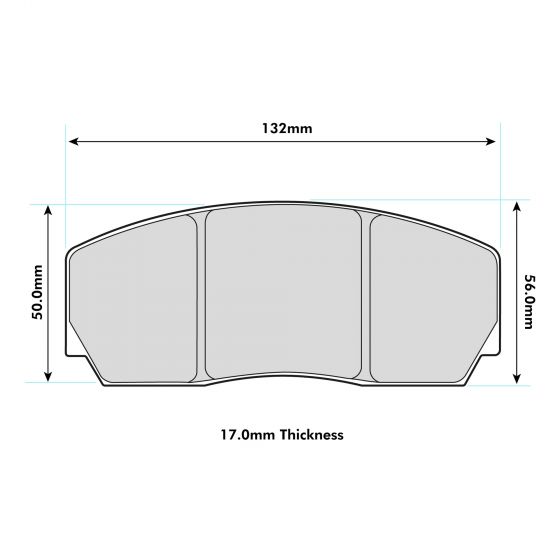 PBS Performance Brake Pads HISPEC Monster RS132 4&6 POT - Performance automotive part
