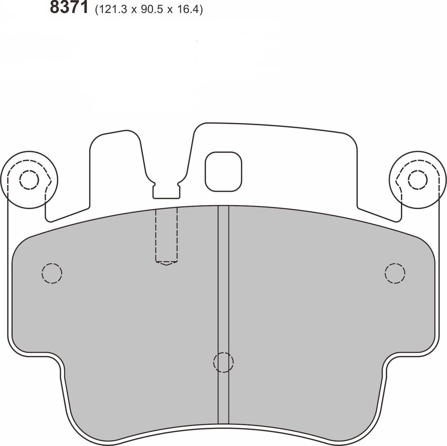 PBS Porsche 911 (997) 3.6 Carrera Front Performance Brake Pads - Performance automotive part