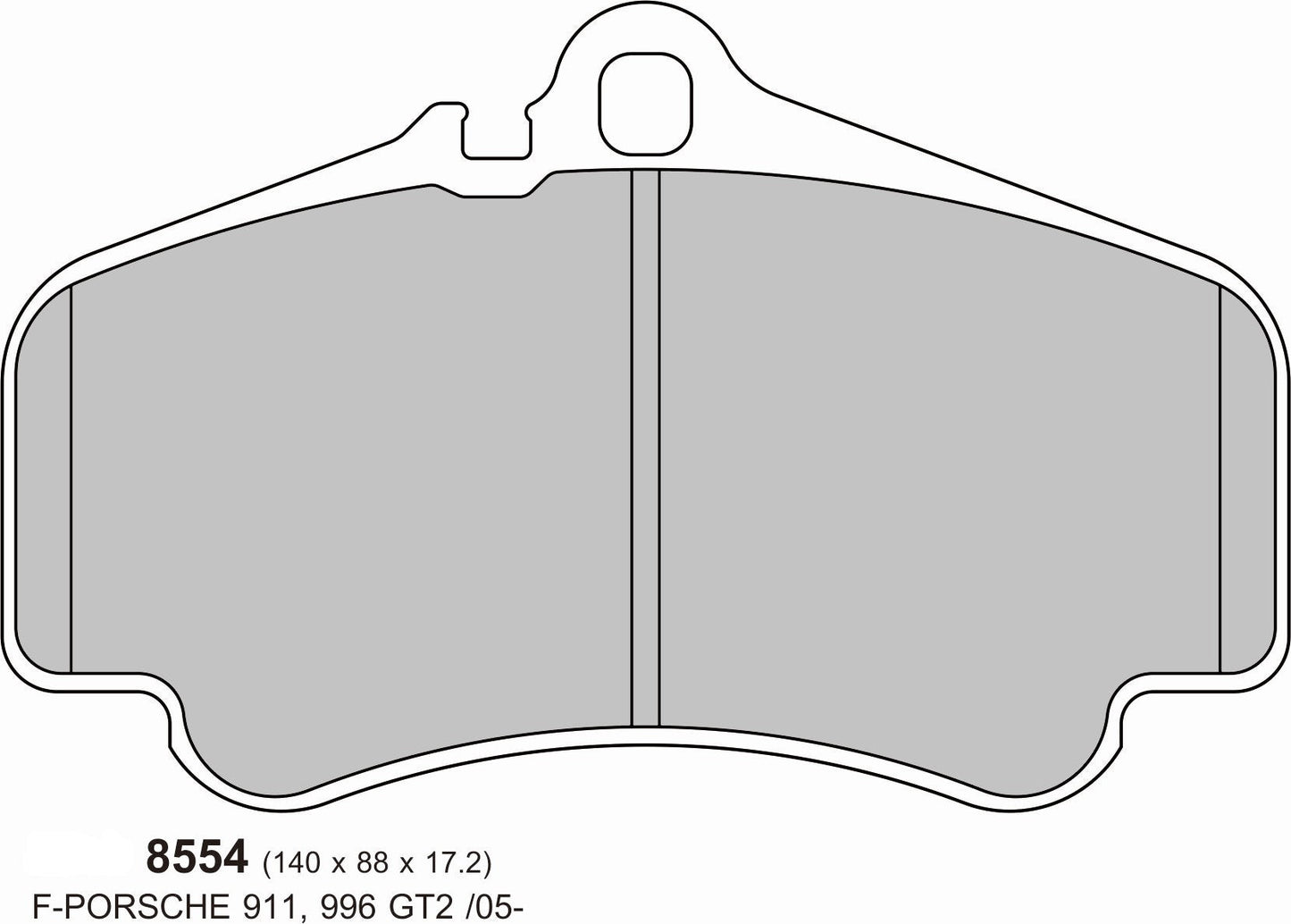 PBS Porsche 911 (997) 3.8 Carrera S/4/4S/GTS 08-12 FRONT Performance Brake Pads - Performance automotive part