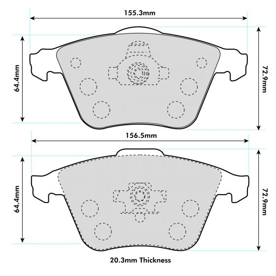 PBS Performance Brake Pads AUDI (8P1) S3 Front - Performance automotive part