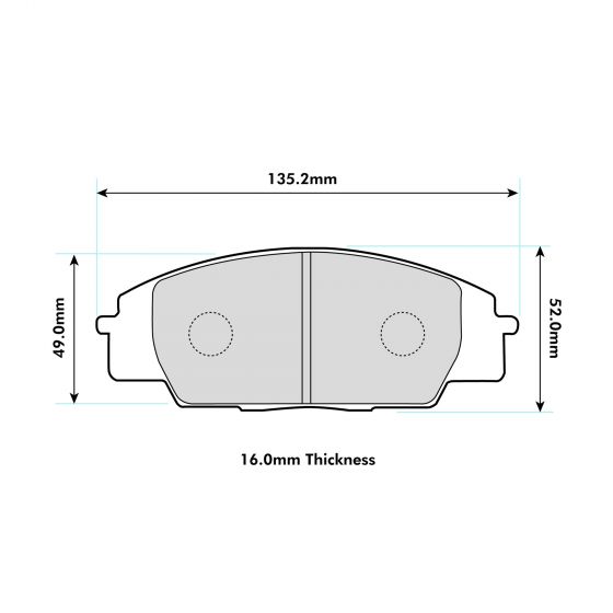 PBS Honda S2000 Front Performance Brake Pads - Performance automotive part