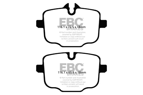 EBC Racing RP-1 Track and Race Brake Pads REAR G8X M3/M4 - Performance automotive part