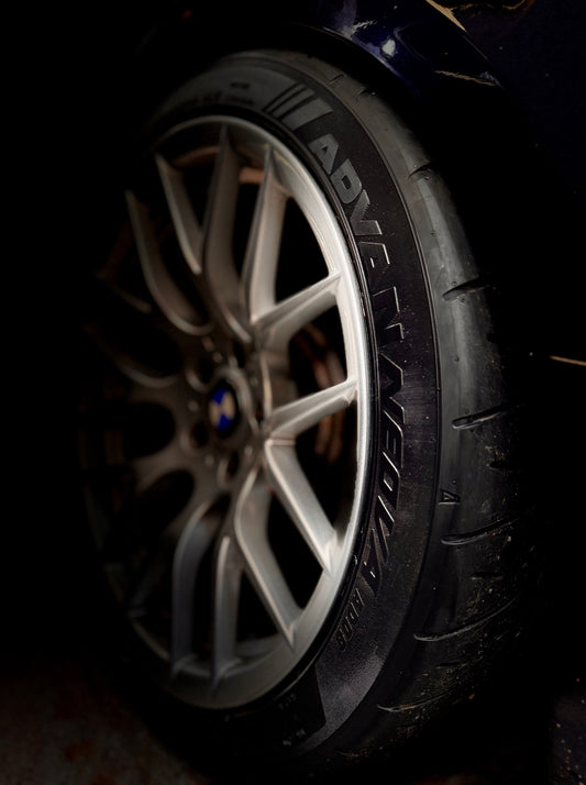 Yokohama tyre on BMW alloy wheel