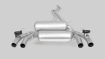 Remus Exhaust GPF back Racing System Left/Right with Integrated valves using the OE valve control system with 4 tail pipes 98 mm Black Chrome, straight, carbon insert - 2 Series F87 M2 Competition 302 kW S55B30 2018-
