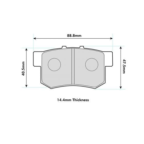 PBS Honda Integra DC2 Rear Performance Brake Pads - Performance automotive part