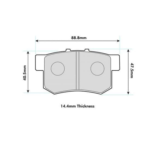 PBS Honda Integra DC2 Rear Performance Brake Pads - Performance automotive part