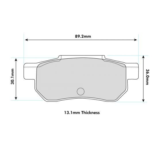 PBS Rear Performance Brake Pads Honda Civic EK4 - Performance automotive part