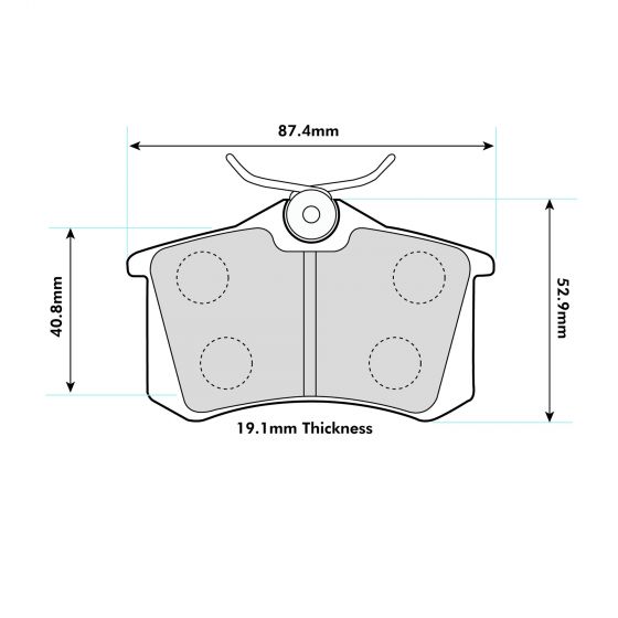 Renault Megane 225/250/265 Rear Performance Brake Pads PBS 1192 - Performance automotive part