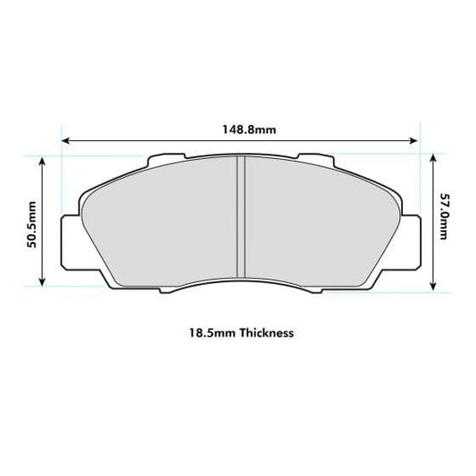 PBS Front Performance Brake Pads Honda Civic EK9 - Performance automotive part
