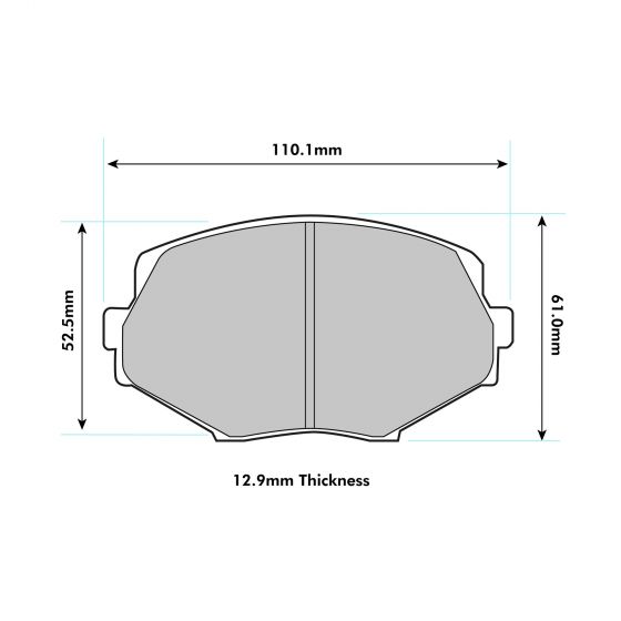Mazda MX5 (NB) - PBS Brake Pads - 1.6 / 1.8 Non Sport Front Performance Pads 1282 - Performance automotive part