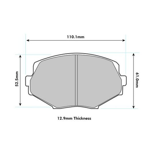 Mazda MX5 (NB) - PBS Brake Pads - 1.6 / 1.8 Non Sport Front Performance Pads 1282