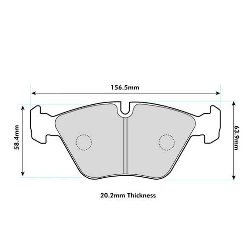 PBS BMW E46 M3 Front Performance Brake Pads 1364