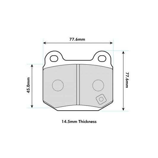 CompBrake 4 caliper Pads 8198