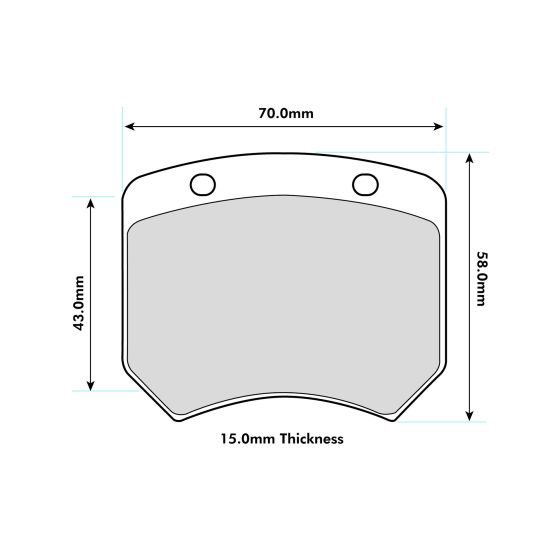 MINI Rover Mini 1.3 Cooper S / Rover Mini 1.3 (llanta 10'') Front Performance Brake Pads 0820 - Performance automotive part