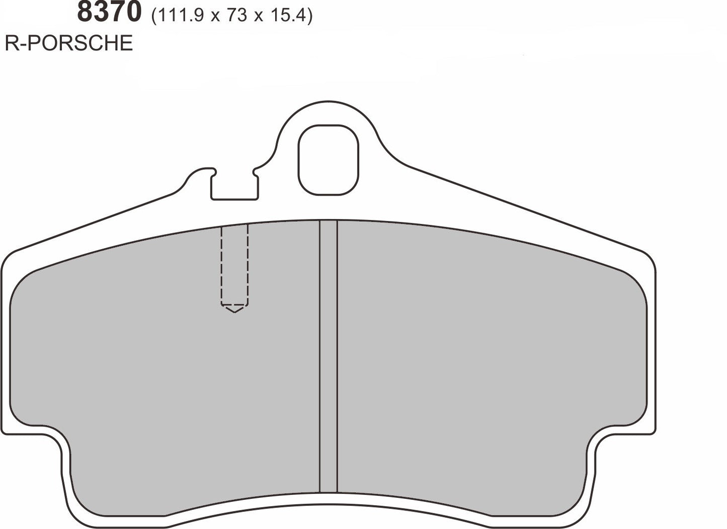 PBS Porsche Cayman 987/981/955/982 REAR Performance Brake Pad