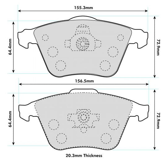 PBS Performance Brake Pads AUDI (8P1) S3 Front - Performance automotive part