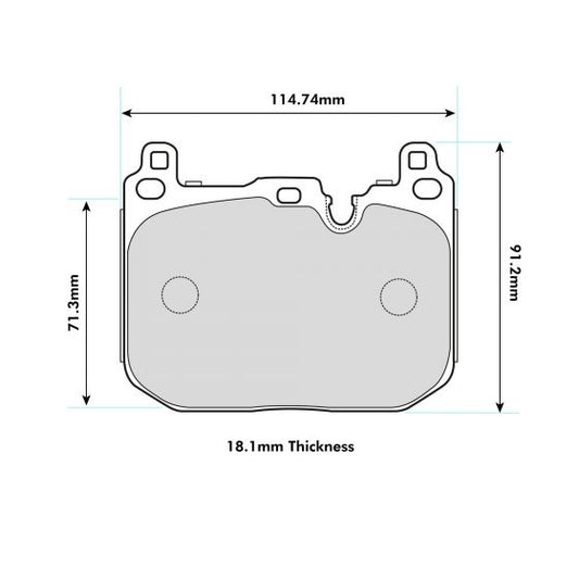 PBS FRONT Performance Brake Pads BMW M2 - Performance automotive part