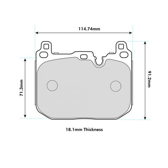 PBS FRONT Brake Pads BMW 1/2/3/4 Series (F2X,F3X,F8X Brembo Caliper)