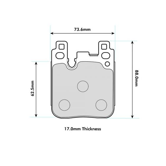 PBS REAR Brake Pads BMW  (F2X,F3X,F8X with brembo caliper)