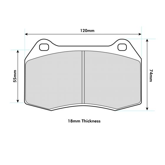 PBS performance brake pads FERRARI 550 - Performance automotive part