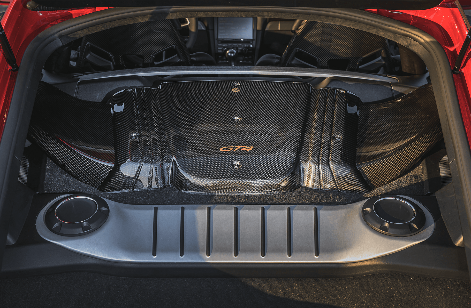 Porsche Cayman GT4 RS Style CARBON FIBER INTAKE - GOLD LEAF lightweight performance