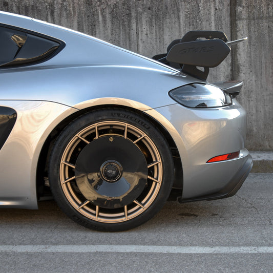 CARBON FIBER AERO DISCS for Porsche GT4 RS (718) - ALU wheels