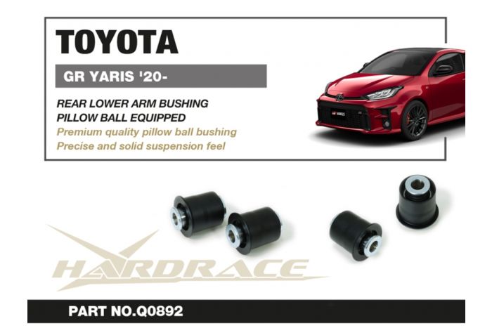 HARDRACE Q0892 YARIS GR REAR LOWER ARM BUSH PB