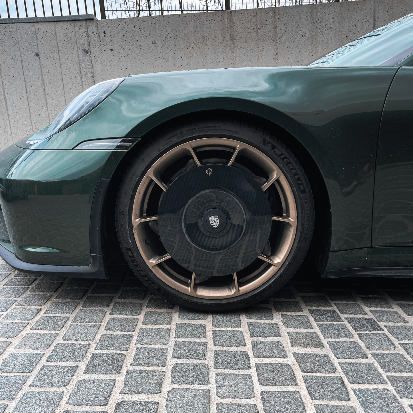 CARBON FIBER TURBOFANS [EVO] for Porsche 911 GT3 (992.1) - ALU wheels - Front