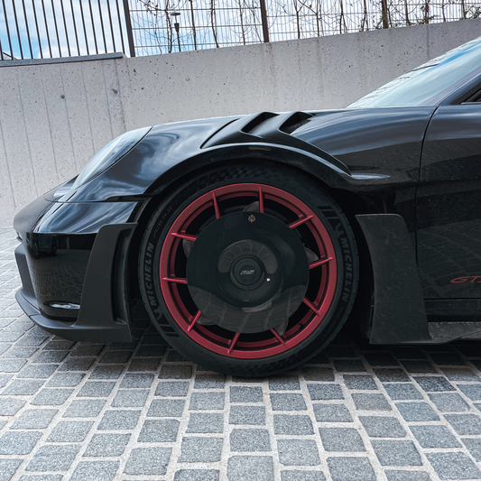 CARBON FIBER TURBOFANS [EVO] for Porsche 911 GT3 RS (992.1) - MAG wheels - Front
