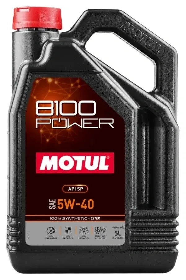 MOTUL 8100 POWER 5W-40 5L - Performance automotive part